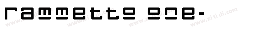 rammetto one字体转换